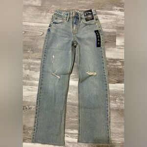 NWT Art Class Light Blue distressed Straight Jeans